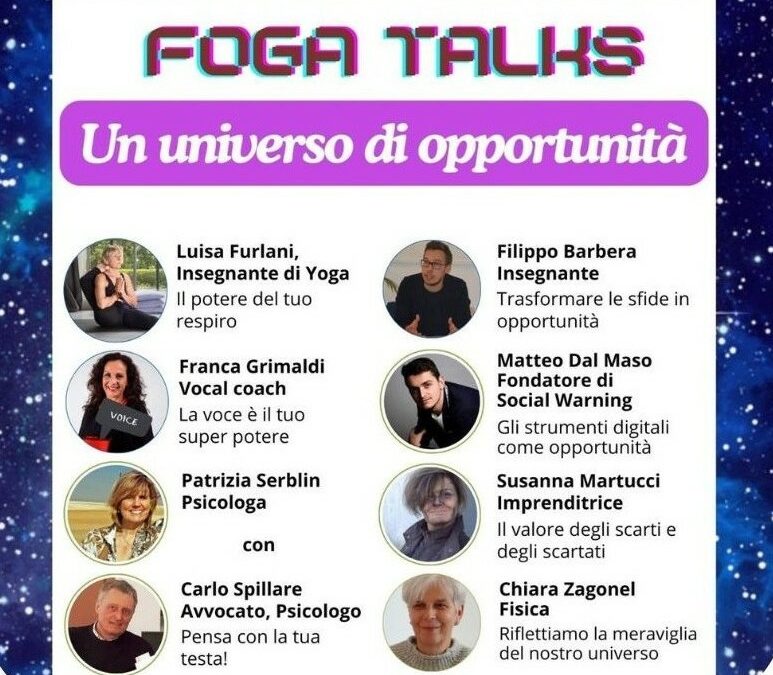 Foga talks 8 aprile 2025  “Pensa con la tua testa!” Magia, incanto, sogno, libertà